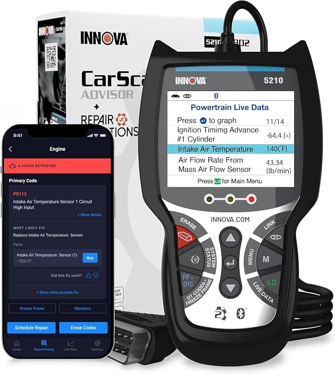 Innova 5210 budget multi-system OBD2 scanner for Volvo XC60