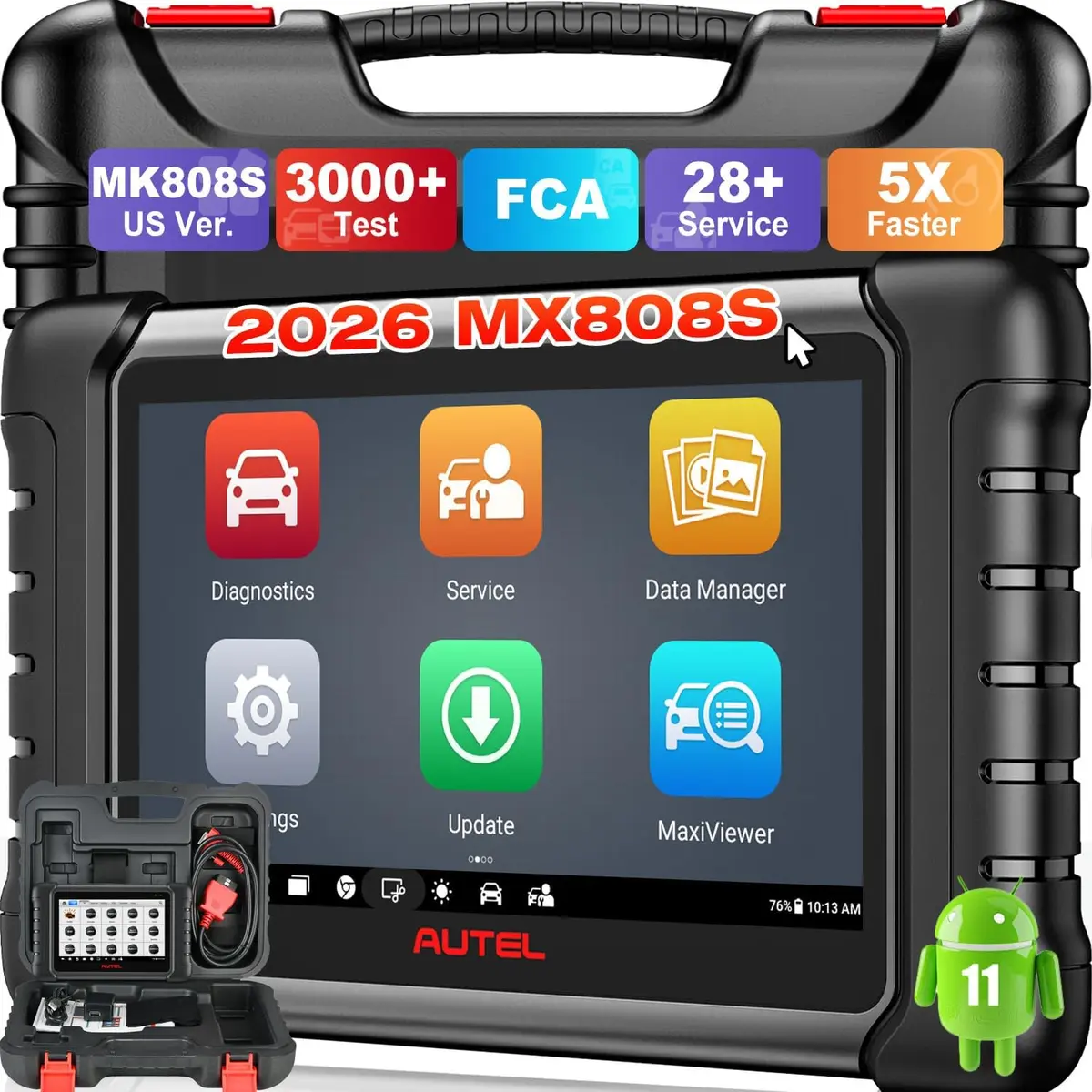 Autel MaxiCheck MX808S OBD2 scanner for Hyundai Elantra Best Overall