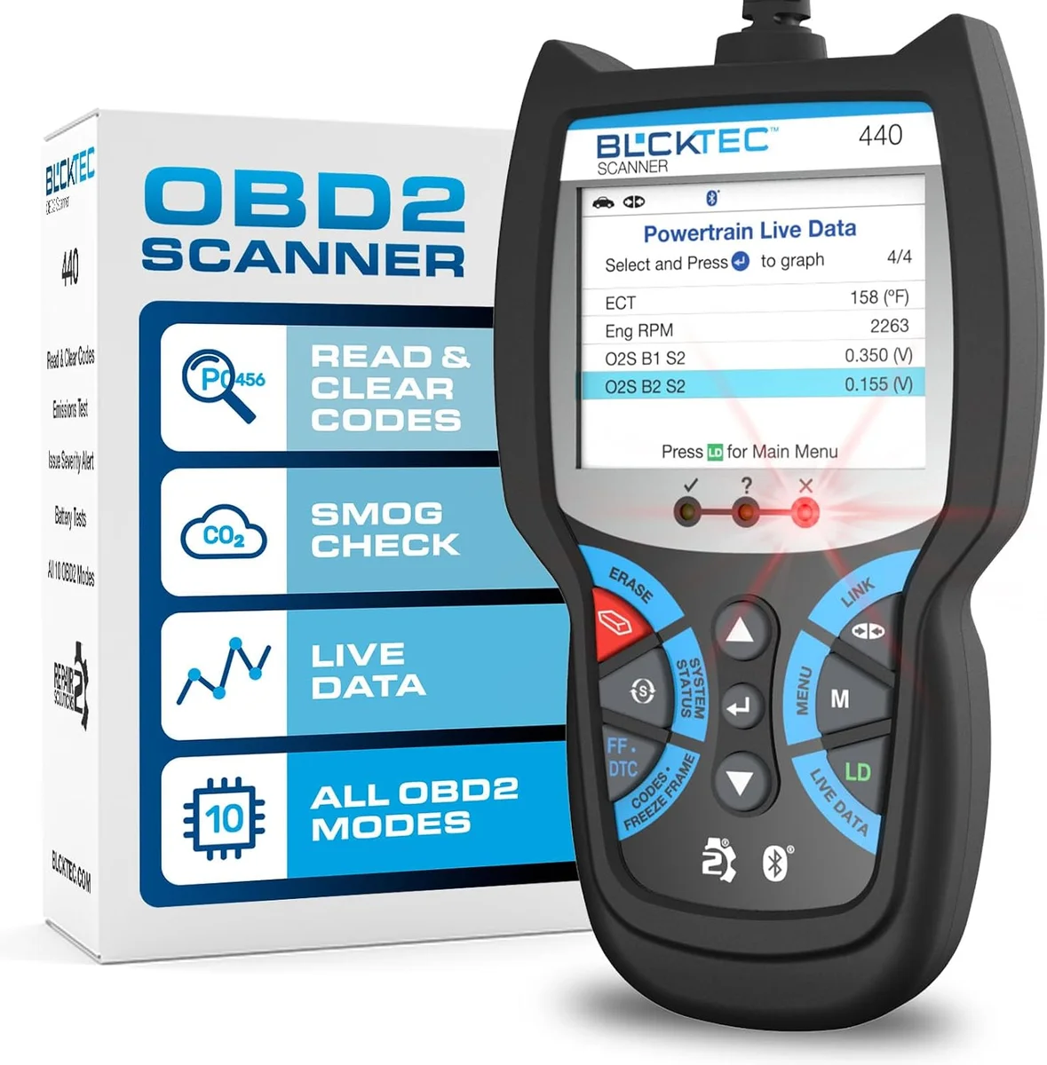BLCKTEC 440 OBD2 scanner for Nissan Pathfinder