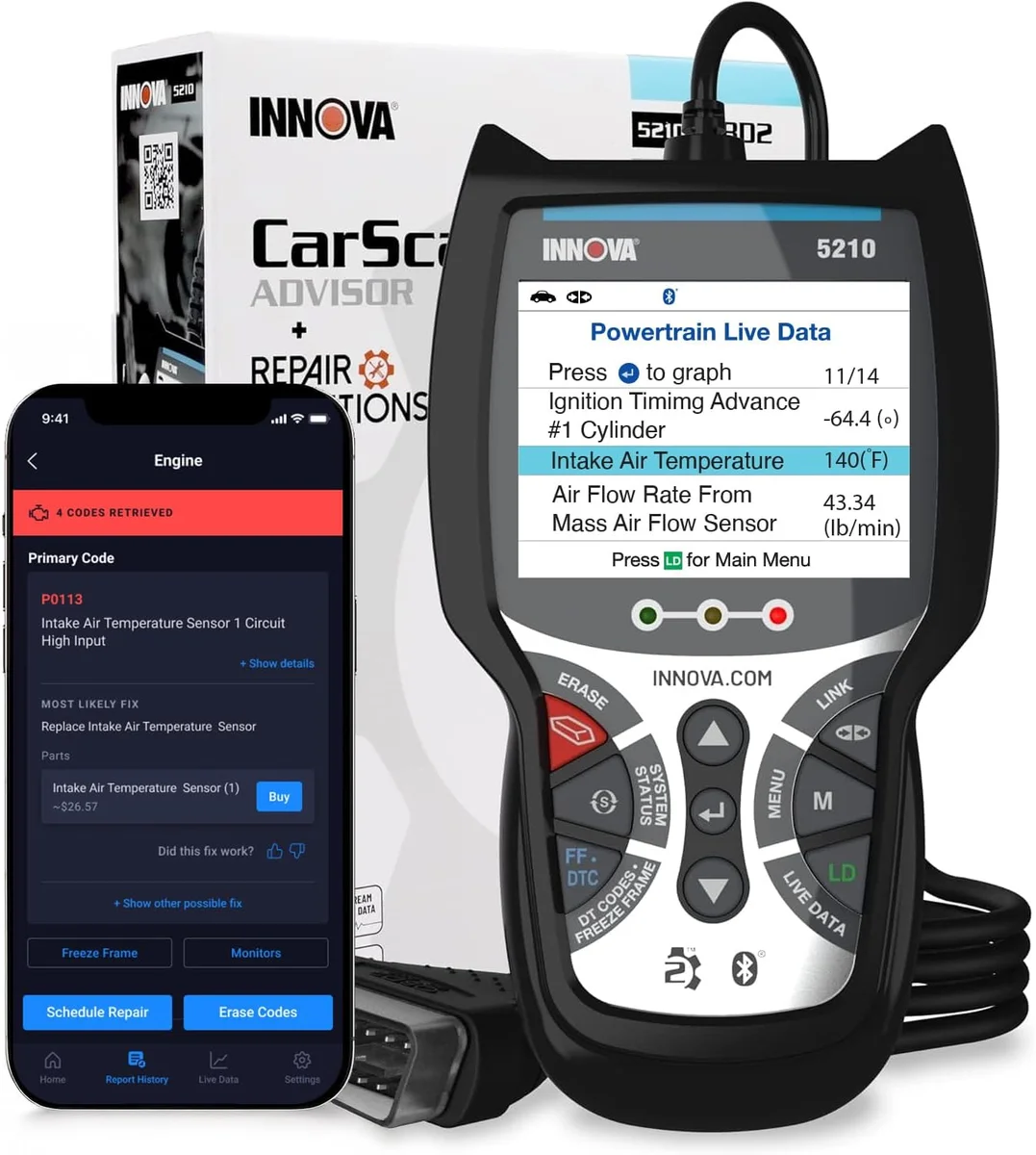 Innova 5210 OBD2 scanner for Nissan Kicks
